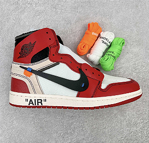Air Jordan 1 High X OFF WHITE ''CHICAGO'' Linha exclusiva
