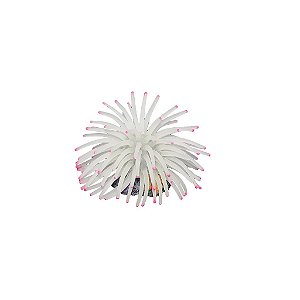 ENFEITE DE SILICONE SOMA ANEMONA SHORT BRANCA  6 CM