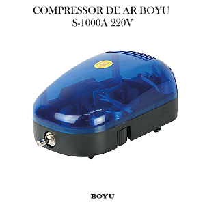 COMPRESSOR DE AR BOYU S-1000A 4,2L/MIN C/ REGULAGEM 110V