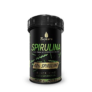 RACAO POYTARA  BLACK LINE SPIRULINA 40% PELLETS M  45G