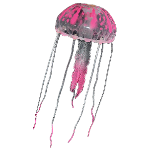ENFEITE DE SILICONE SOMA JELLYFISH BIG ROSA