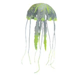 ENFEITE DE SILICONE SOMA JELLYFISH BIG AMARELA