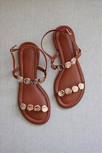 Rasteira Carla Marrom