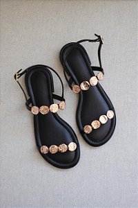 Rasteira Carla Preta