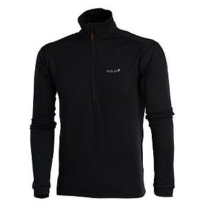 Blusa Segunda Pele Térmica Zíper X-Thermo Ds Masculina Preta