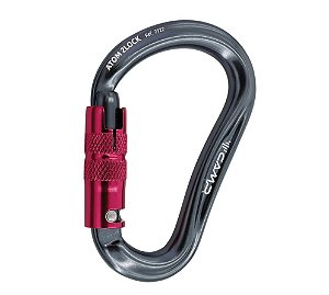 Mosquetão de rosca Automática Atom 2Lock - Camp - Cor Gun Metal