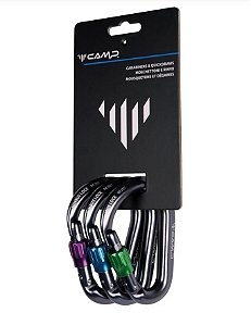 Mosquetão de Rosca Nimbus Lock - Camp - Conjunto 3 peças
