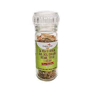 Sal Rosa temperado para Vegetais com Moedor Sem Glúten 80g