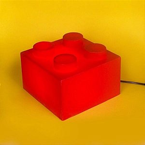 Luminária Bloco Vermelho