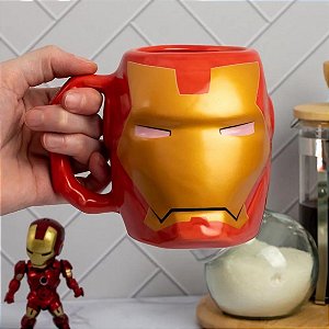 Caneca Formato 3D Iron Man