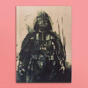 Quadro Star Wars Aquarela Darth Vader