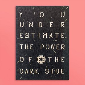 Quadro Star Wars Power Dark Side