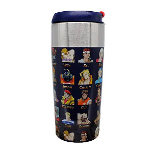 Copo Viagem Slim Street Fighter