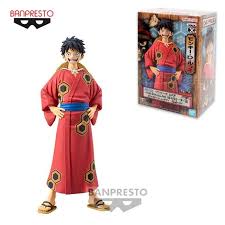 Action Figure One Piece: Monkey D. Luffy Yukata - The Grandline Series Wanokuni (Banpresto)