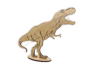 Kit 5 cabeça dinossauro Tiranossauro Rex recorte mdf 20x18cm