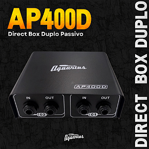 AP400D – Direct Box Duplo Passivo com chave Ground Lift