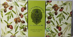 Estojo Presente com 3 sabonetes Veganos Olive Flowers 150g La Florentina