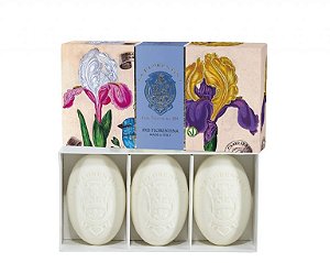 Caixa com 3 Sabonetes Íris 150g La Florentina – Presente Sofisticado