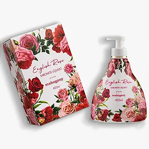 Sabonete Líquido English Rose Mahogany – com toque perfumado e delicado