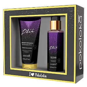 Kit Presente de Bolsa Plié hidratante e body splash 60ml Pokoloka