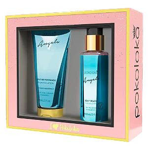 Kit Presente de Bolsa Angels hidratante e body splash 60ml Pokoloka