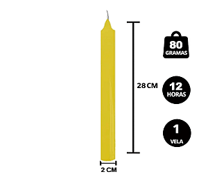 VELA 12 HORAS AMARELA