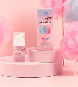 Gel com vibração sabor Algodão Doce