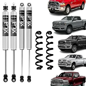 Kit Amortecedor Fox 2.0 (0 a 2”) RAM 3500 2016 a 2024 + Kit Molas Aspiral 1.5"