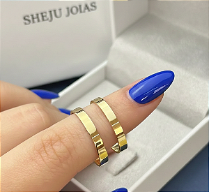 Par de Alianças Daltan Ouro 18k 3mm 3 Gramas o Par