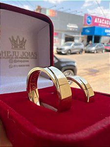 Alianças de Casamento 6mm 15 gramas Ouro 18k