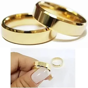 Par de Alianças de Ouro 18k 4mm 4 gramas Chanfradas