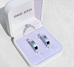 Alianças de Namoro Royale Prata 950 4mm