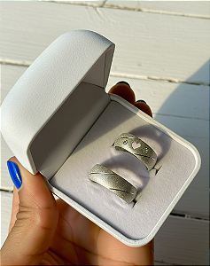 Alianças de Namoro Majestic Prata 950 6mm