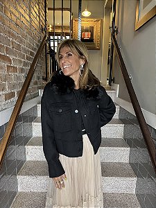 Casaco Cashmere Preta