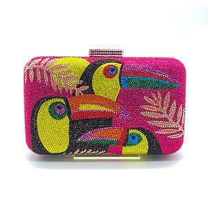 Clutch Brilho Tucano Pink