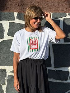 Camiseta "Sardines" em Algodão - Estampa Divertida e Descolada