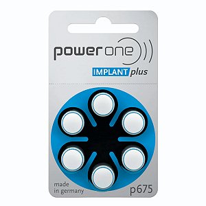 Bateria Power One P675 Implant Plus Implante Coclear Original Nota Fiscal