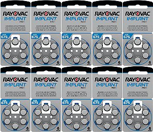 60 Baterias Rayovac Implante Coclear