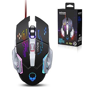 Mouse Gamer 7D 4800 Dpi RGB Gaming Cabo Usb com Filtro Transada