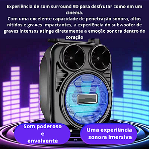 Caixa de Som Portátil Wireless Bluetooth Lo-1182