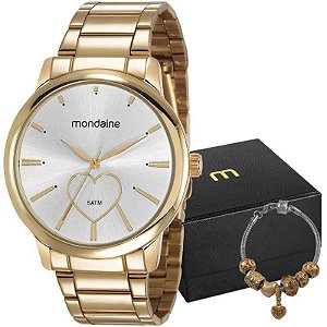 Kit Relógio Mondaine Feminino 53806LPMGDE2K1