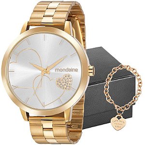 Kit Relógio Mondaine Feminino 32102LPMKDE1