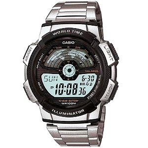 Relógio Casio World Time Masculino AE-1100WD-1AVDF