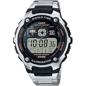 Relógio Casio World Time Masculino AE-2000WD-1AVDF