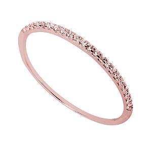 Anel em Prata Rose e Zirconias AN1206