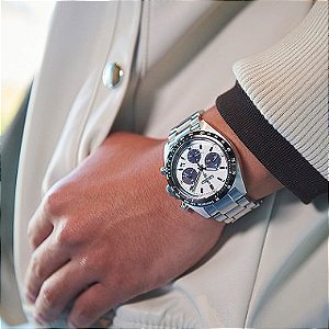 Relógio Seiko Solar Prospex SpeedTime Panda SSC813P1