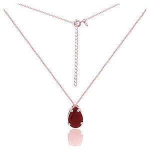 Gargantilha Gota Prata Rose GR390