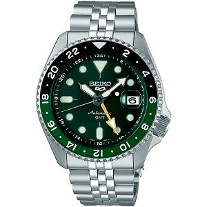 Relógio Seiko Masculino Automático 5 Sports GMT SSK035B1 E1SX
