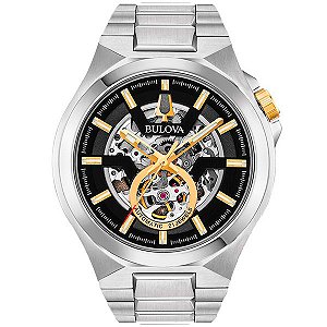 Relógio Bulova  Automático Skeleton MACHINE  98A224