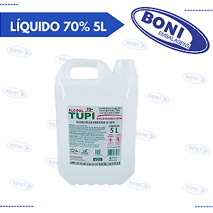ÁLCOOL LÍQUIDO 70% 5 lt